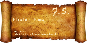 Fischel Samu névjegykártya